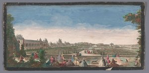 Ansicht des Gartens und des Palais de Fontainebleau von Anonymous