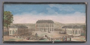 Ansicht der Vorderseite des Château de Belle-Vue in Meudon von Anonymous
