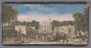 Ansicht der Vorderseite des Château de Marly von Anonymous