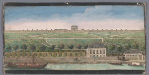 Ansicht des Château de Belle-Vue in Meudon von Anonymous