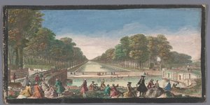 Ansicht des Grand Canal im Garten des Palais de Fontainebleau von Anonymous