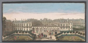 Ansicht des Palais Royal in Paris