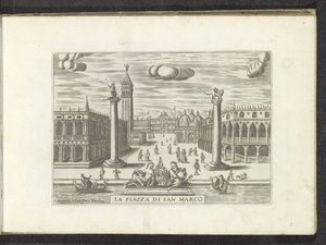 Ansicht der Piazzetta in Venedig von Anonymous