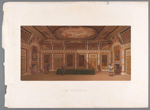 Ansicht des Interieurs des Trèves-Saals im Binnenhof