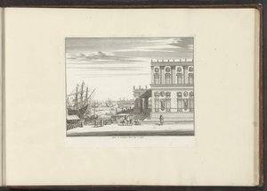 Ansicht des Palastes von Kardinal Montalto in Neapel von Anonymous