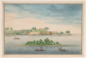 Ansicht der Nordseite des Forts in Kalutara von Anonymous
