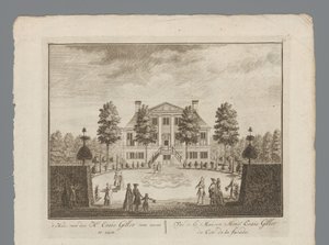 Ansichten des Anwesens von Esaie Gillot von Anonymous