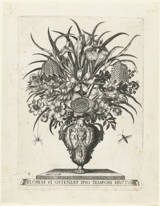 Groteske Vase mit zwei Griffen in Form von Ziegenköpfen von Anonymous