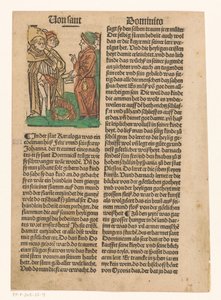 Heiliger Dominikus und die Verbrennung ketzerischer Bücher
