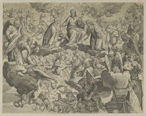 Das Martyrium der heiligen Justina von Padua (obere Hälfte)