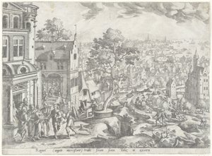 Hochzeit von Tobias und Sara (Landschaften mit Szenen aus der Geschichte von Tobias) von Anonymous