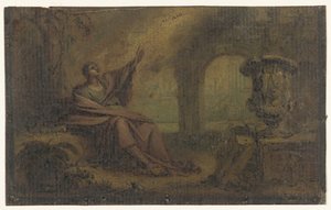Johannes auf Patmos (?) von Anonymous