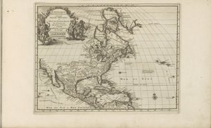 Karte von Mittel- und Nordamerika (Les Indes Orientales et Occidentales et autres lieux) von Anonymous