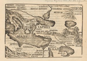 Karte eines Teils der Mittelmeerküste und des Persischen Reiches