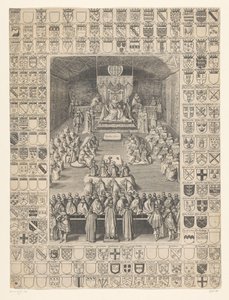 Karl I. eröffnet die Sitzung des Parlaments, 1628 von Anonymous