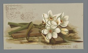 Weihnachtskarte für 1882 von Louise E. Jaceard an Frau Six