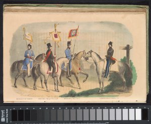 Kostüme und Fahnen der Ehrenwachen von Bergen op Zoom, Breda und 