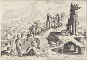 Landschaft mit Hiob auf dem Misthaufen