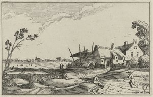 Landschaft mit Bauernhof von Anonymous