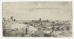 Landschaft mit einer Kuh