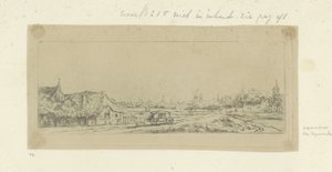 Landschaft mit einer Kutsche von Anonymous