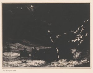 Landschaft mit Reitern von Anonymous