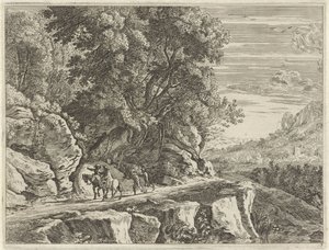 Landschaft mit zwei Reitern von Anonymous