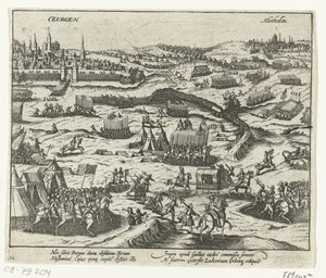 Lodewijk van Nassau verlässt Bergen, 1572