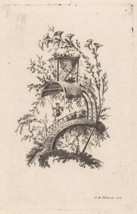 Mann auf Schaukel Cahier de six Baraques Chinoises (Serientitel) von Anonymous