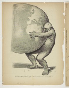 Nackter Paul Kruger hält die Welt