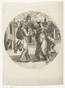 Begegnung von Tobias und Engel Rafael von Anonymous