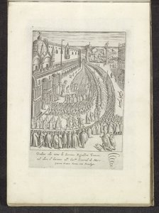 Prozession über die Piazzetta in Venedig von Anonymous