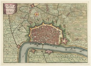 Stadtplan von Antwerpen, ca. 1706 von Anonymous