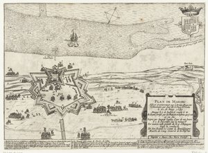 Grundriss des Forts Mardijk, 1645