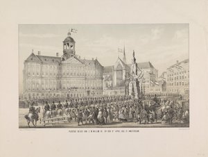 Feierlicher Einzug von S.M. Wilhelm III. am 9. April 1861 in Amsterdam von Anonymous