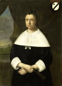 Porträt von Maria Quevellerius (1629-64), erste Ehefrau von Jan van Riebeeck, oder seine zweite Ehefrau Maria Scipio (ca. 1630-95) von Anonymous