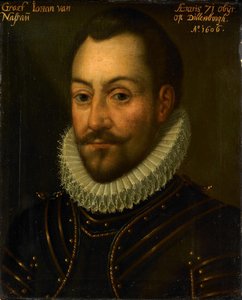 Porträt eines unbekannten Grafen oder Offiziers, möglicherweise Graf Johann der Ältere von Nassau oder Ludwig von Nassau von Anonymous