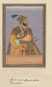 Porträt von Ali Adil-shah, Sohn von Sultan Mahmud; nach seinem Vater war er Herrscher von Bijapur von Anonymous