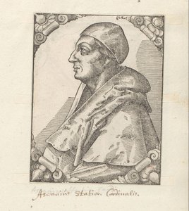 Porträt von Ascanio Sforza von Anonymous