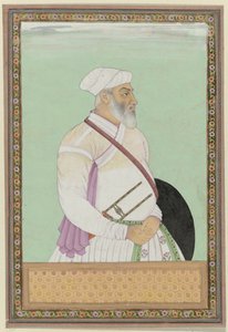 Porträt von Dalil-khan, Großwesir von Aurangzeb, ehemaliger Gouverneur der Provinz Deccan; er stammt von den Rohela Pathanen ab von Anonymous