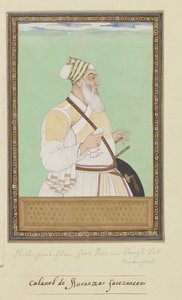 Porträt von Fath Jang Khan, dem Großvizier von Aurangzeb von Anonymous