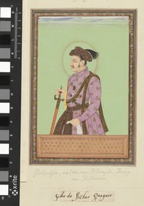 Porträt von Jihangir Padshah, dem Sohn von Humayun, der nach seinem Vater in Hindustan regierte von Anonymous