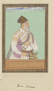 Porträt von Mirza Ilich Khan, der Vizier von Aurangzeb war von Anonymous