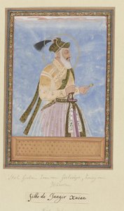 Porträt von Shah Jahan Padshah, dem Sohn von Jihangir, der nach seinem Vater in Hindustan regierte