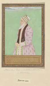 Porträt von Sharza Khan, der zur Zeit von Sultan Abdullah als Wesir diente und auch zur Zeit von Abul Hasan Wesir ist