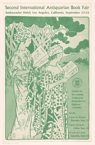 Werbeplakat für die Second International Antiquarian Book Fair in Los Angeles von Anonymous