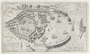Rekonstruktion des antiken Hafens von Ostia von Anonymous