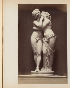 Skulptur von Amor und Psyche in den Kapitolinischen Museen in Rom, Italien