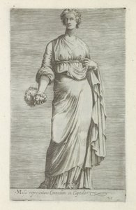 Skulptur von Thaleia, Muse der Komödie von Anonymous