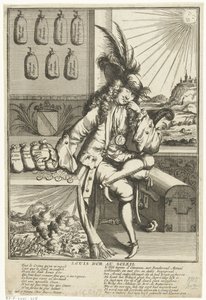 Karikatur auf Ludwig Wilhelm von Baden-Baden, 1705